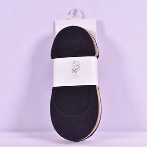 VINCE CAMUTO Black/Tan Liner w/Grip Socks
